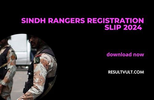 sindh rangers registration slip 2024