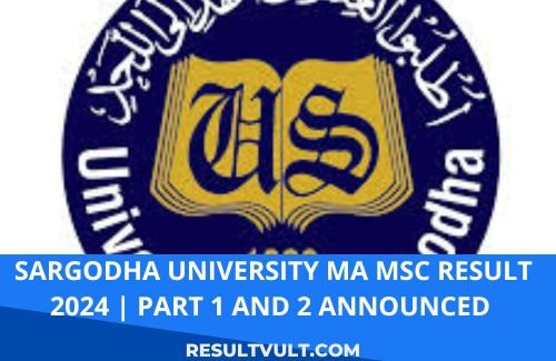 university of sargodha ma msc result 2024