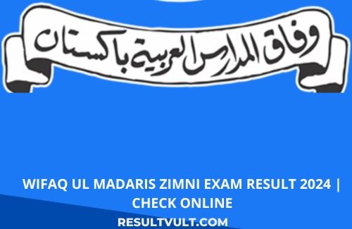 wifaq ul madaris zimni exam result 2024